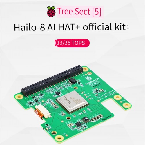 Raspberry Pi-5 Hailo-8L Extension Board AI Acceleration Module Kit PCIe M.2 HAT+