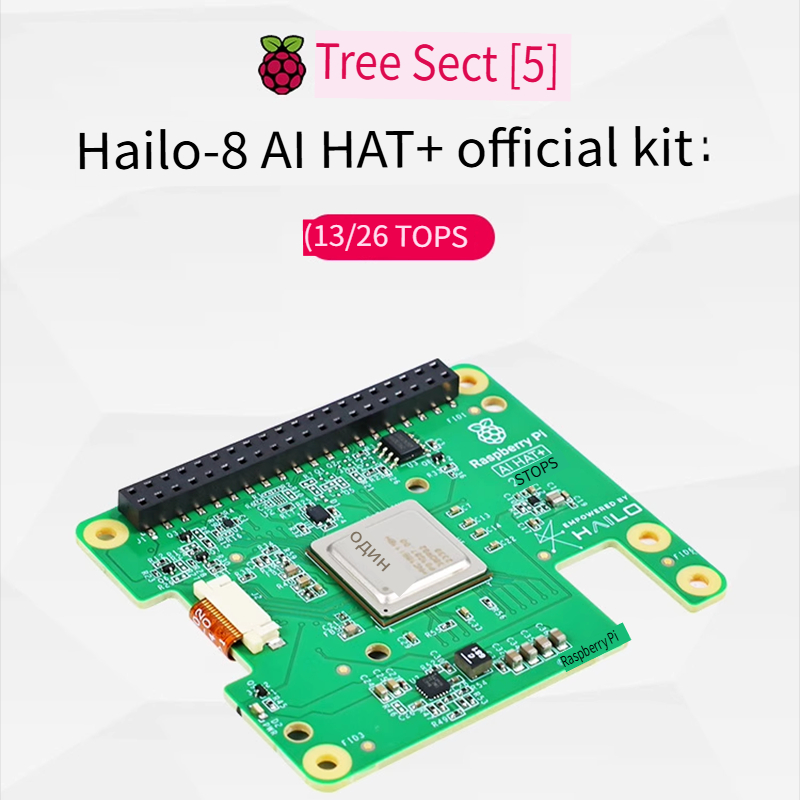 Raspberry Pi-5 Hailo-8L Extension Board AI Acceleration Module Kit PCIe M.2 HAT+ Raspberry Pi-5 Hailo-8L Extension Board AI Acceleration Module Kit PCIe M.2 HAT+
