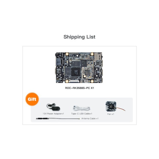 Industrypc Firefly ROC-RK3588S-PC 8K AI Mainboard Android Linux Open Source 